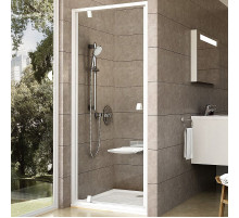 Душевая дверь Ravak Pivot PDOP1-90 03G70101Z1 профиль Белый ручка Белая стекло Transparent