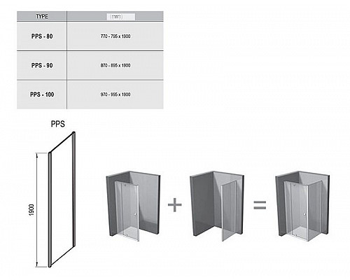 Santeh-Crystal.ru: Душевой уголок Ravak Pivot PDOP2+PPS 100х80 03GA0C00Z1+90G40C00Z1 профиль Хром стекло Transparent Заказать Душевой уголок Ravak Pivot PDOP2+PPS 100х80 03GA0C00Z1+90G40C00Z1 профиль Хром стекло Transparent в магазине сантехники Santeh-Crystal.ru