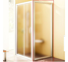 Душевая стенка Ravak Rapier RPS-80 9RV40100ZG профиль Белый стекло Grape