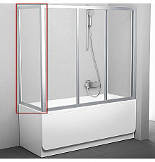 Боковая стенка для шторки на ванну Ravak Supernova APSV-70 95010U02Z1 профиль Сатин стекло Transparent