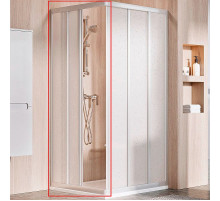 Душевая дверь Ravak Supernova ASRV3-90 15V70U0211 профиль Сатин витраж пластик Pearl