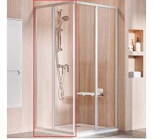 Душевая дверь Ravak Supernova SRV2-80 S 14V40U02Z1 профиль Сатин стекло Transparent