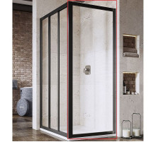 Душевая стенка Ravak Supernova APSS-75 940303R2Z1 профиль Черный стекло Transparent