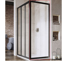 Душевая стенка Ravak Supernova APSS-90 940703R2Z1 профиль Черный стекло Transparent