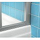 Купить Душевая дверь Ravak Supernova ASRV3-90 198 15V701R211 профиль Белый витраж пластик Pearl в магазине сантехники Santeh-Crystal.ru