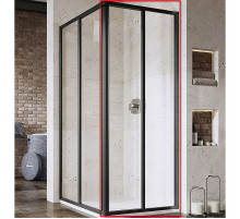 Душевая дверь Ravak Supernova SRV2-75 195 S 14V303O2Z1 профиль Черный стекло Transparent