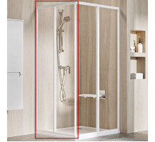 Душевая дверь Ravak Supernova SRV2-80 195 S 14V401O2Z1 профиль Белый стекло Transparent