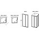 Заказать Душевая дверь Ravak Supernova SRV2-90 195 S 14V703O2Z1 профиль Черный стекло Transparent в магазине сантехники Santeh-Crystal.ru