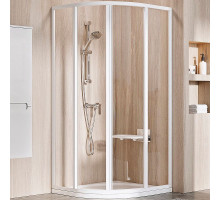 Душевой уголок Ravak Supernova SKCP4-80 80x80 3114O102Z1 профиль Белый стекло Transparent