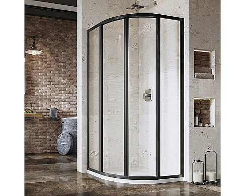 Заказать Душевой уголок Ravak Supernova SKCP4-90 90x90 3117O302Z1 профиль Черный стекло Transparent в магазине сантехники Santeh-Crystal.ru