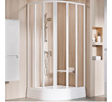 Душевой уголок Ravak Supernova SKKP6-80 80x80 3204O102Z1 профиль Белый стекло Transparent