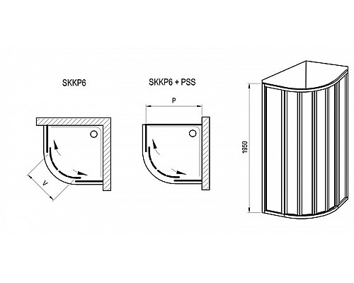 Приобрести Душевой уголок Ravak Supernova SKKP6-80 80x80 3204O102Z1 профиль Белый стекло Transparent в магазине сантехники Santeh-Crystal.ru
