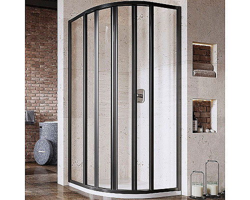 Приобрести Душевой уголок Ravak Supernova SKKP6-80 80x80 3204O302Z1 профиль Черный стекло Transparent в магазине сантехники Santeh-Crystal.ru