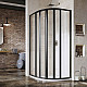Приобрести Душевой уголок Ravak Supernova SKKP6-80 80x80 3204O302Z1 профиль Черный стекло Transparent в магазине сантехники Santeh-Crystal.ru