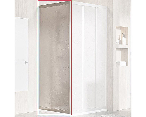 Купить Душевая стенка Ravak Supernova APSS-80 94040UR211 профиль Сатин витраж пластик Pearl в магазине сантехники Santeh-Crystal.ru