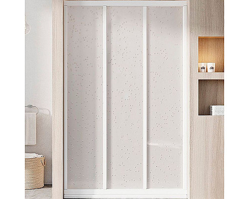 Заказать Душевая дверь Ravak Supernova ASDP3-90 00V701R211 профиль Белый витраж пластик Pearl в магазине сантехники Santeh-Crystal.ru