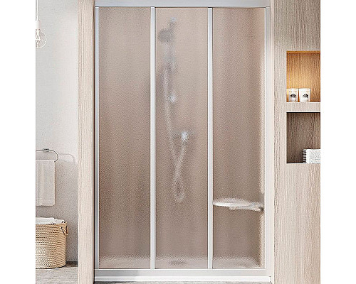 Заказать Душевая дверь Ravak Supernova ASDP3-130 00VJ0UR2ZG профиль Сатин стекло Grape в магазине сантехники Santeh-Crystal.ru