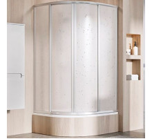Душевой уголок Ravak Supernova SKCP4-80 Sabina 80x80 31144VU0011 профиль Сатин витраж пластик Pearl