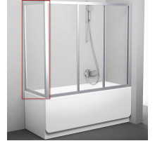 Боковая стенка для шторки на ванну Ravak Supernova APSV-75 95030U02Z1 профиль Сатин стекло Transparent