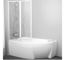 Шторка на ванну Ravak Supernova VSK2 Rosa 150 L 76L8010041 профиль Белый витраж пластик Rain