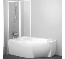 Шторка на ванну Ravak Supernova VSK2 Rosa 150 L 76L80100Z1 профиль Белый стекло Transparent