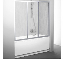 Шторка на ванну Ravak Supernova AVDP3-120 40VG0U0241 профиль Сатин витраж пластик Rain