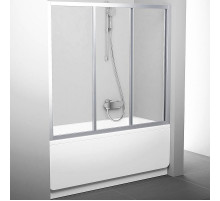 Шторка на ванну Ravak Supernova AVDP3-150 40VP0U02Z1 профиль Сатин стекло Transparent