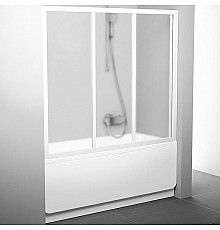 Шторка на ванну Ravak Supernova AVDP3-160 40VS0102ZG профиль Белый стекло Grape