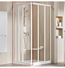 Душевая дверь Ravak Supernova ASRV3-75 15V30102Z1 профиль Белый стекло Transparent
