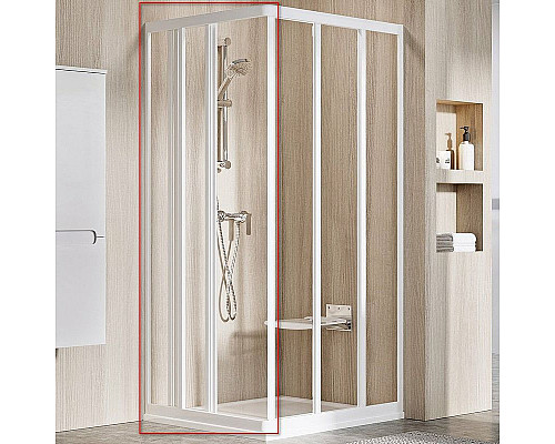 Заказать Душевая дверь Ravak Supernova ASRV3-75 15V30102Z1 профиль Белый стекло Transparent в магазине сантехники Santeh-Crystal.ru