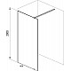 Заказать Душевая перегородка Ravak Walk-In Wall 80 GW9W40C00Z1 профиль Хром стекло Transparent в магазине сантехники Santeh-Crystal.ru