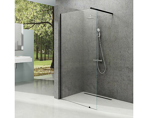 Santeh-Crystal.ru: Душевая перегородка Ravak Walk-In Wall 130 GW9WJ0300Z1 профиль Черный стекло Transparent Приобрести Душевая перегородка Ravak Walk-In Wall 130 GW9WJ0300Z1 профиль Черный стекло Transparent в магазине сантехники Santeh-Crystal.ru