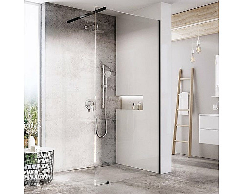 Santeh-Crystal.ru: Душевая перегородка Ravak Walk-In Wall 130 GW9WJ0300Z1 профиль Черный стекло Transparent Приобрести Душевая перегородка Ravak Walk-In Wall 130 GW9WJ0300Z1 профиль Черный стекло Transparent в магазине сантехники Santeh-Crystal.ru