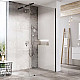 Приобрести Душевая перегородка Ravak Walk-In Wall 130 GW9WJ0300Z1 профиль Черный стекло Transparent в магазине сантехники Santeh-Crystal.ru
