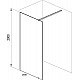 Приобрести Душевая перегородка Ravak Walk-In Wall 130 GW9WJ0300Z1 профиль Черный стекло Transparent в магазине сантехники Santeh-Crystal.ru