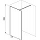 Купить Душевая перегородка Ravak Walk-In Wall 160 GW9WS0300Z1 профиль Черный стекло Transparent в магазине сантехники Santeh-Crystal.ru