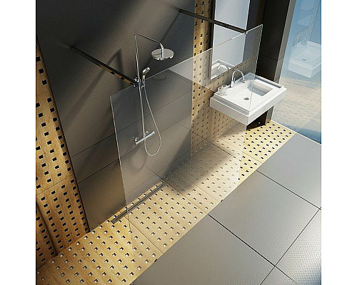 Приобрести Душевая перегородка Ravak Walk-In Free 140 GW9FM0C00Z1 профиль Хром стекло Transparent в магазине сантехники Santeh-Crystal.ru