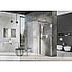 Приобрести Душевая перегородка Ravak ST Walk-In Corner 120х80 GW1CG4300Z1 профиль Черный стекло Transparent в магазине сантехники Santeh-Crystal.ru