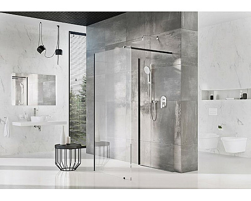 Santeh-Crystal.ru: Душевая перегородка Ravak ST Walk-In Corner 120х80 GW1CG4300Z1 профиль Черный стекло Transparent Приобрести Душевая перегородка Ravak ST Walk-In Corner 120х80 GW1CG4300Z1 профиль Черный стекло Transparent в магазине сантехники Santeh-Crystal.ru