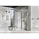 Приобрести Душевая перегородка Ravak ST Walk-In Corner 120х80 GW1CG4300Z1 профиль Черный стекло Transparent в магазине сантехники Santeh-Crystal.ru