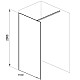 Купить Душевая перегородка Ravak Walk-In Wall 110 GW9WD0C00Z1 профиль Хром стекло Transparent в магазине сантехники Santeh-Crystal.ru