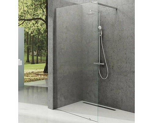 Купить Душевая перегородка Ravak Walk-In Wall 110 GW9WD0C00Z1 профиль Хром стекло Transparent в магазине сантехники Santeh-Crystal.ru