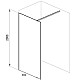 Приобрести Душевая перегородка Ravak Walk-In Wall 90 GW9W70C00Z1 профиль Хром стекло Transparent в магазине сантехники Santeh-Crystal.ru