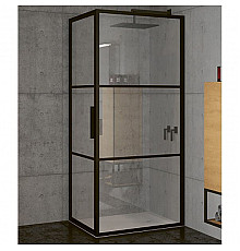 Душевой уголок Riho Grid 80х80 G004007121 (GB2080080) профиль Черный стекло прозрачное