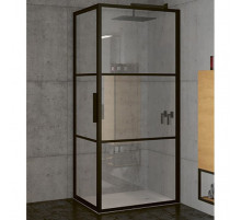 Душевой уголок Riho Grid 100x90 G004014121 (GB2100090) профиль Черный стекло прозрачное