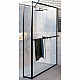 Купить Душевая перегородка Riho Lucid GD402 140х30 G005036121 (GD414B030) профиль Черный стекло прозрачное в магазине сантехники Santeh-Crystal.ru