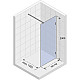 Купить Душевая перегородка Riho SZ Scandic NXT X104 80 G001110120 (GX00492C0) профиль Хром стекло прозрачное в магазине сантехники Santeh-Crystal.ru