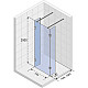 Заказать Душевая перегородка Riho SZ Scandic NXT X202 116х27 G001049120 (GX00322C0) профиль Хром стекло прозрачное в магазине сантехники Santeh-Crystal.ru