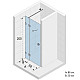 Заказать Душевая дверь Riho SZ Scandic NXT X104 88 L G001021120 (GX00502C1) профиль Хром стекло прозрачное в магазине сантехники Santeh-Crystal.ru