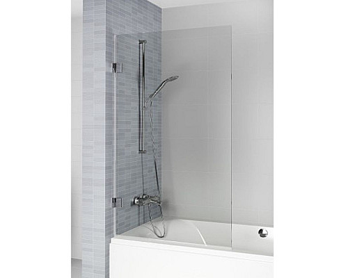 Купить Шторка на ванну Riho VZ Scandic NXT X107 100 L G001133120 (GX01072C1) профиль Хром стекло прозрачное в магазине сантехники Santeh-Crystal.ru